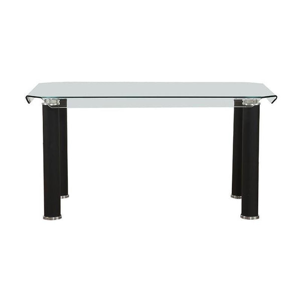 Acme Furniture Gordie Dining Table with Glass Top 70265 IMAGE 1