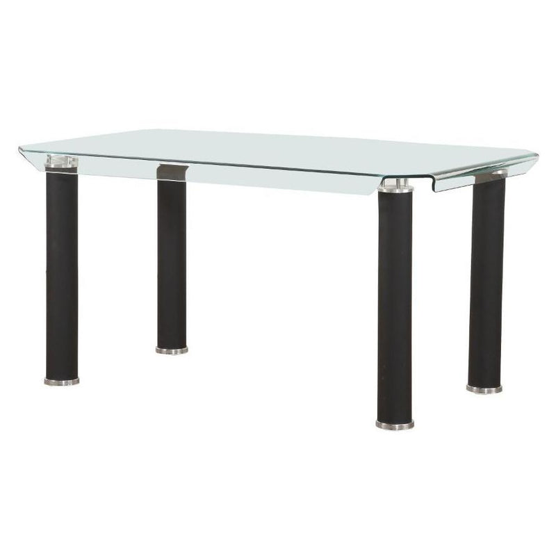 Acme Furniture Gordie Dining Table with Glass Top 70265 IMAGE 2