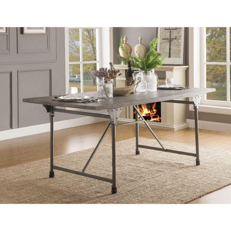 Acme Furniture Jonquil Dining Table with Trestle Base 70275 IMAGE 5
