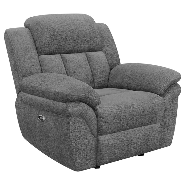 Coaster Furniture Bahrain Power Glider Fabric Recliner with Wall Recline 609543P IMAGE 1