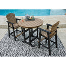  Signature Design by Ashley Fairen Trail P211-613 Round Bar Table with Umbrella Option IMAGE 5