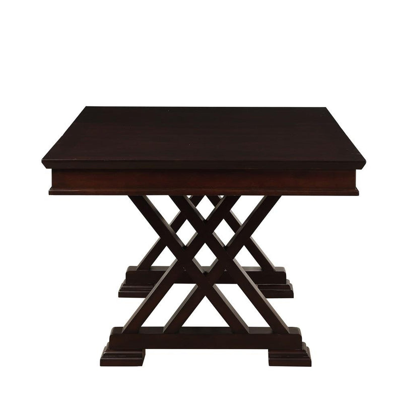 Acme Furniture Katrien Dining Table with Pedestal Base 71855 IMAGE 4