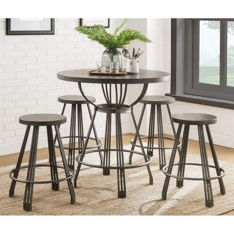Acme Furniture Davin 5 pc Counter Height Dinette 71885 IMAGE 2