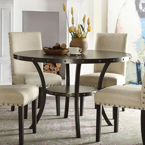Acme Furniture Round Hadas Dining Table 72055 IMAGE 1