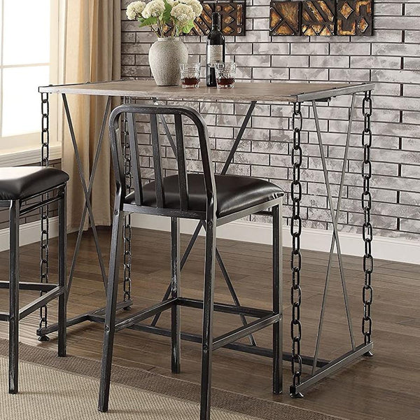 Acme Furniture Jodie Pub Height Dining Table with Trestle Base 71990 IMAGE 1