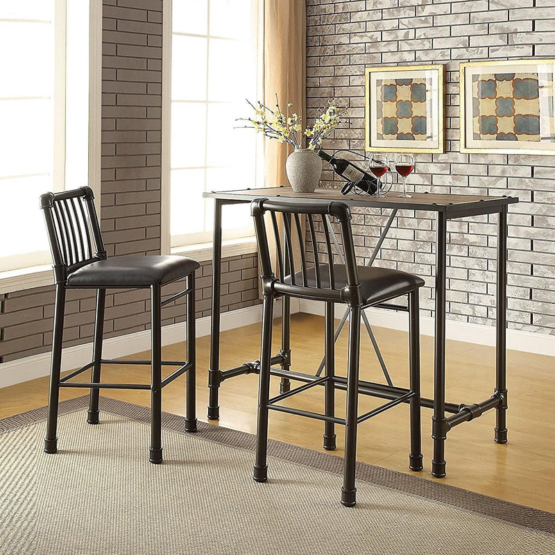 Acme Furniture Caitlin Pub Height Dining Table with Trestle Base 72030 IMAGE 2