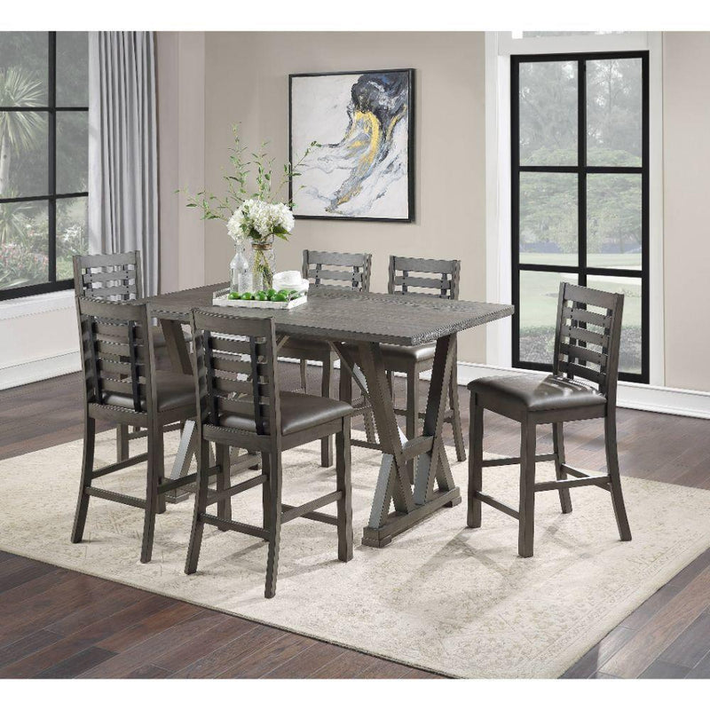 Acme Furniture Keanu Counter Height Dining Table with Trestle Base 72150 IMAGE 4