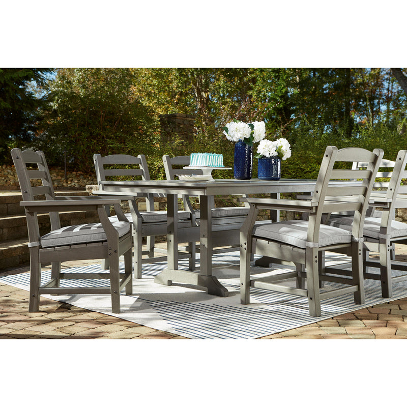  Signature Design by Ashley Visola P802-625 Rectangular Dining Table with Umbrella Option IMAGE 10