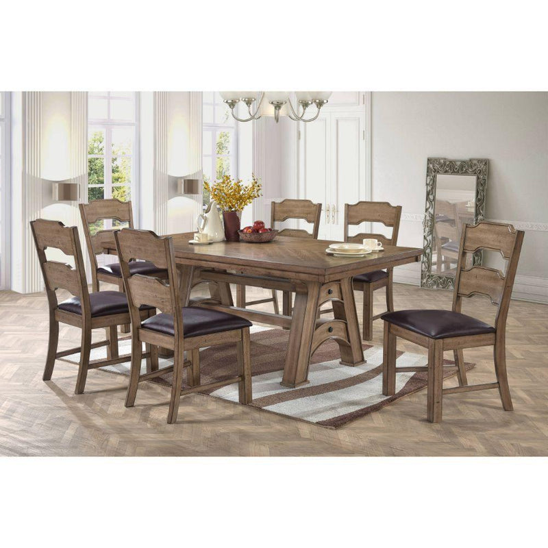 Acme Furniture Yashita Dining Table with Trestle Base 72370 IMAGE 4