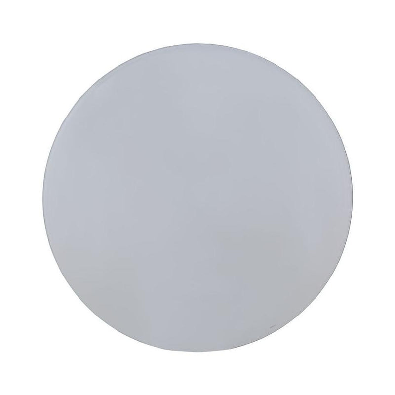 Acme Furniture Round Hiero Dining Table with Glass Top and Pedestal Base 72490 IMAGE 3