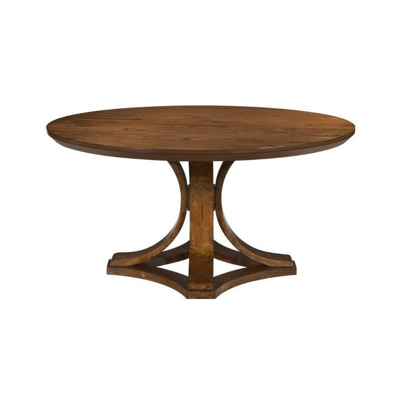 Acme Furniture Round Davina Dining Table with Pedestal Base 72555 IMAGE 2