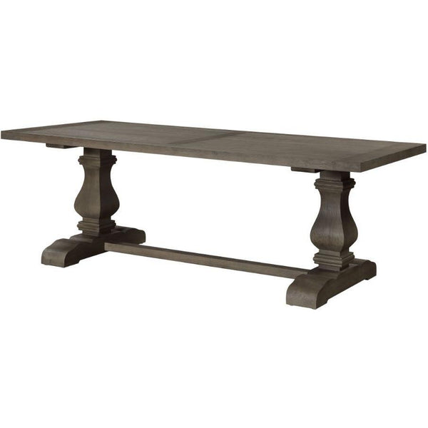 Acme Furniture Ruby Dining Table with Pedestal Base 72870 IMAGE 1