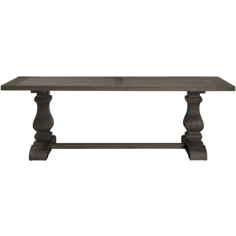 Acme Furniture Ruby Dining Table with Pedestal Base 72870 IMAGE 2