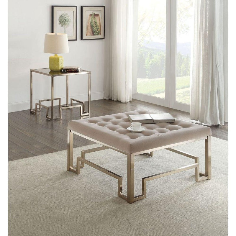 Acme Furniture Damien Fabric Ottoman 81625 IMAGE 2