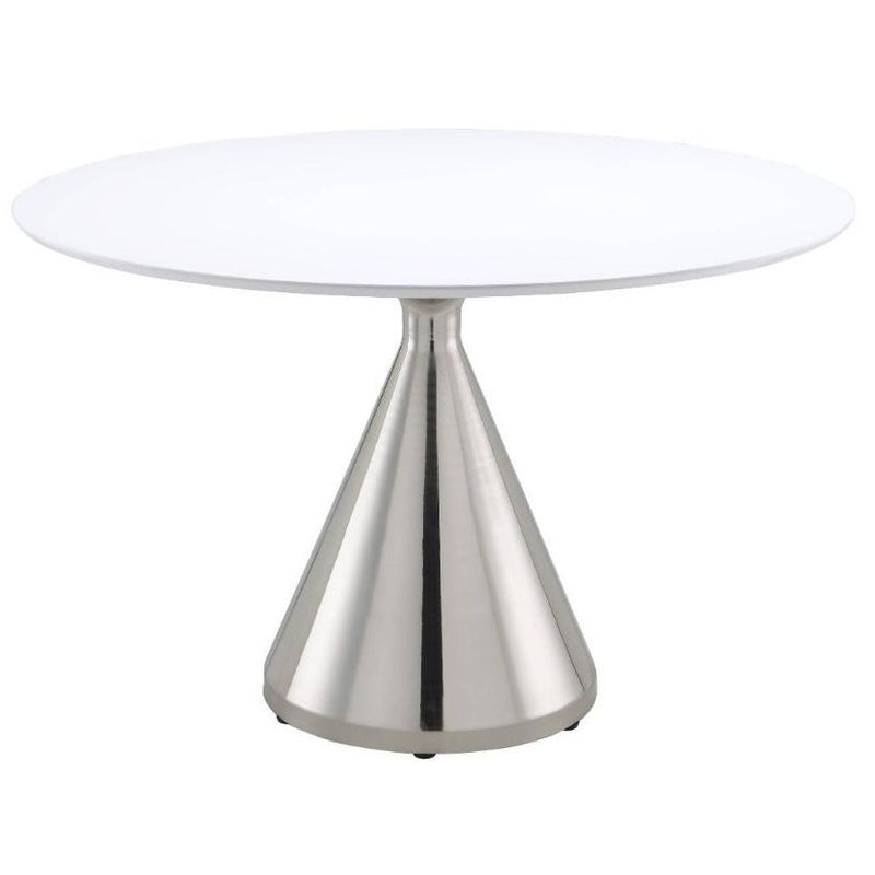 Acme Furniture Round Hawkins Dining Table with Pedestal Base 72925 IMAGE 2