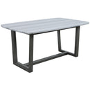 Acme Furniture Madan Dining Table with Marble Top and Trestle Base 73170 IMAGE 2