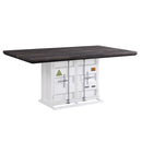 Acme Furniture Cargo Dining Table with Pedestal Base 77880 IMAGE 2