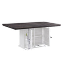 Acme Furniture Cargo Dining Table with Pedestal Base 77880 IMAGE 4