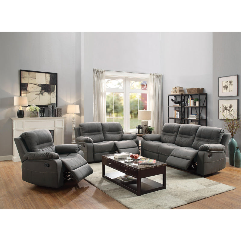 Poundex Reclining Fabric Loveseat F6698 IMAGE 2
