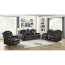 New Classic Furniture Joshua Reclining Leather Loveseat L1716-25-BRN IMAGE 2