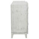 Coaster Furniture Mckellen 953376 4-door Wood Trellis Accent Cabinet - Distressed White IMAGE 6