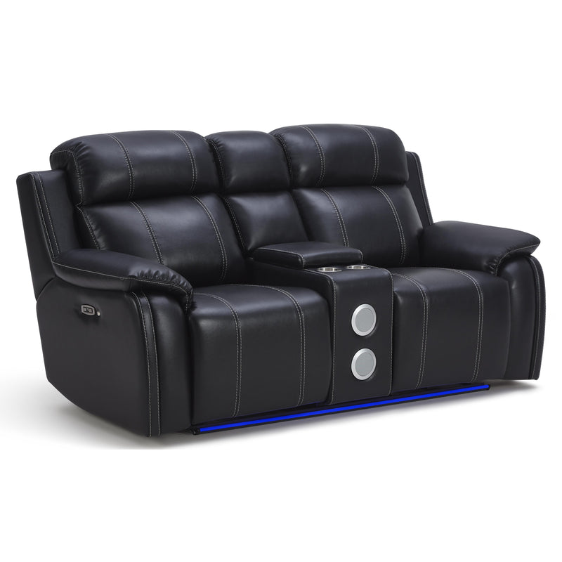 New Classic Furniture Fusion Reclining Fabric and Leather Look 3 pc Sectional U3969-30-EBY/U3969-WG-EBY/U3969-25-EBY IMAGE 3