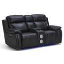 New Classic Furniture Fusion Power Reclining Fabric and Leather Look 3 pc Sectional U3969-30P1-EBY/U3969-WG-EBY/U3969-25P1-EBY IMAGE 3