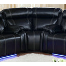 New Classic Furniture Fusion Power Reclining Fabric and Leather Look 3 pc Sectional U3969-30P1-EBY/U3969-WG-EBY/U3969-25P1-EBY IMAGE 4