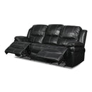 New Classic Furniture Flynn Reclining Leather Look Sofa UC2177-30-PBK IMAGE 3