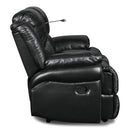 New Classic Furniture Flynn Reclining Leather Look Loveseat UC2177-25-PBK IMAGE 6