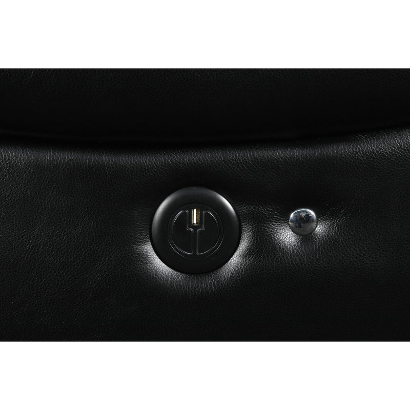 New Classic Furniture Flynn Reclining Leather Look Loveseat UC2177-25-PBK IMAGE 8