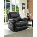 New Classic Furniture Flynn Glider Leather Look Recliner UC2177-13-PBK IMAGE 8