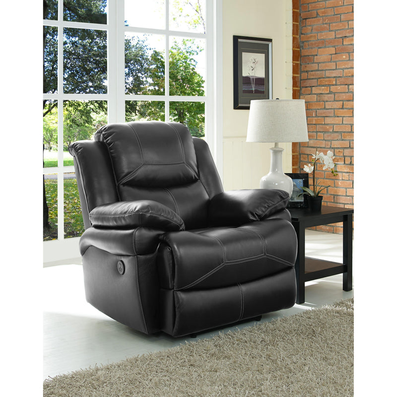 New Classic Furniture Flynn Glider Leather Look Recliner UC2177-13-PBK IMAGE 8