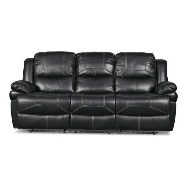 New Classic Furniture Flynn Power Reclining Leather Look Sofa UC2177-30P1-PBK IMAGE 1