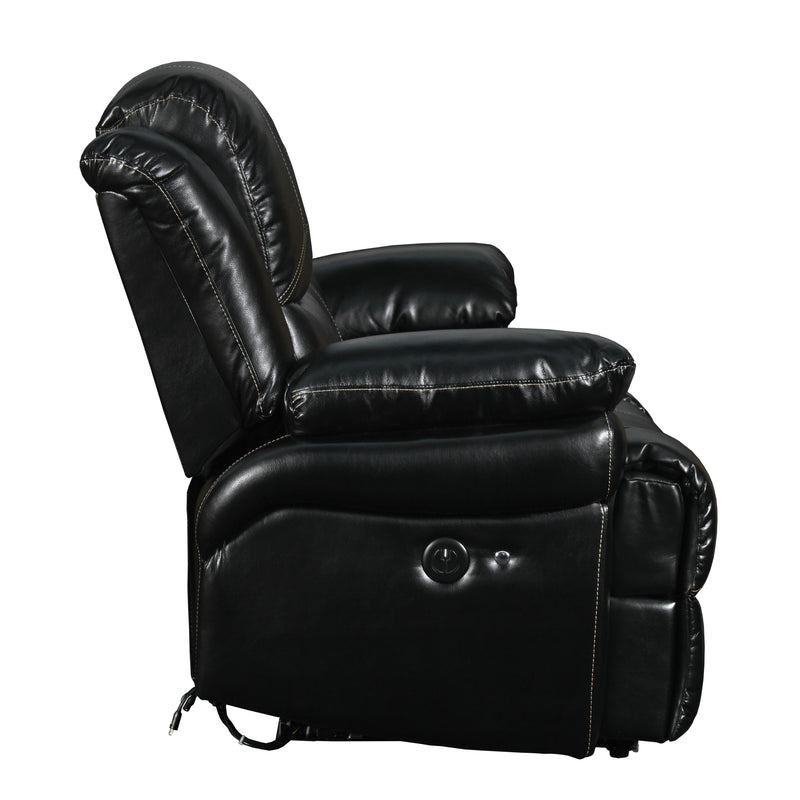 New Classic Furniture Flynn Power Reclining Leather Look Sofa UC2177-30P1-PBK IMAGE 6