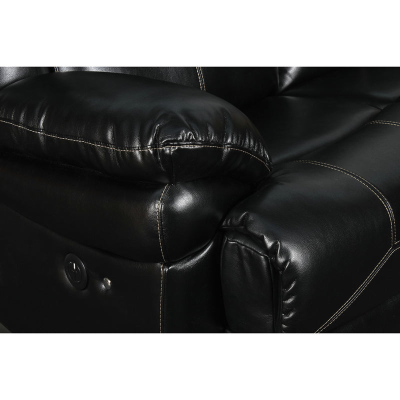 New Classic Furniture Flynn Power Reclining Leather Look Sofa UC2177-30P1-PBK IMAGE 7