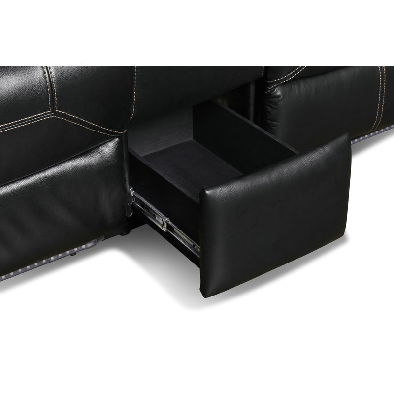 New Classic Furniture Flynn Power Reclining Leather Look Loveseat UC2177-25P1-PBK IMAGE 13