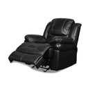 New Classic Furniture Flynn Power Glider Leather Look Recliner UC2177-13P1-PBK IMAGE 3