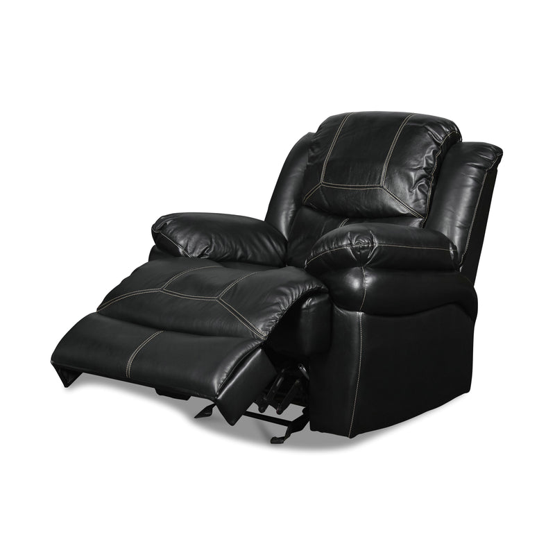 New Classic Furniture Flynn Power Glider Leather Look Recliner UC2177-13P1-PBK IMAGE 3