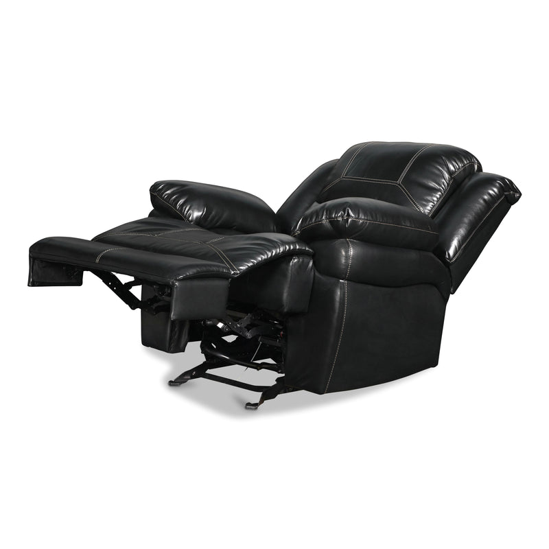 New Classic Furniture Flynn Power Glider Leather Look Recliner UC2177-13P1-PBK IMAGE 5