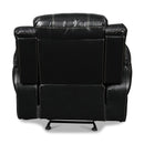 New Classic Furniture Flynn Power Glider Leather Look Recliner UC2177-13P1-PBK IMAGE 6