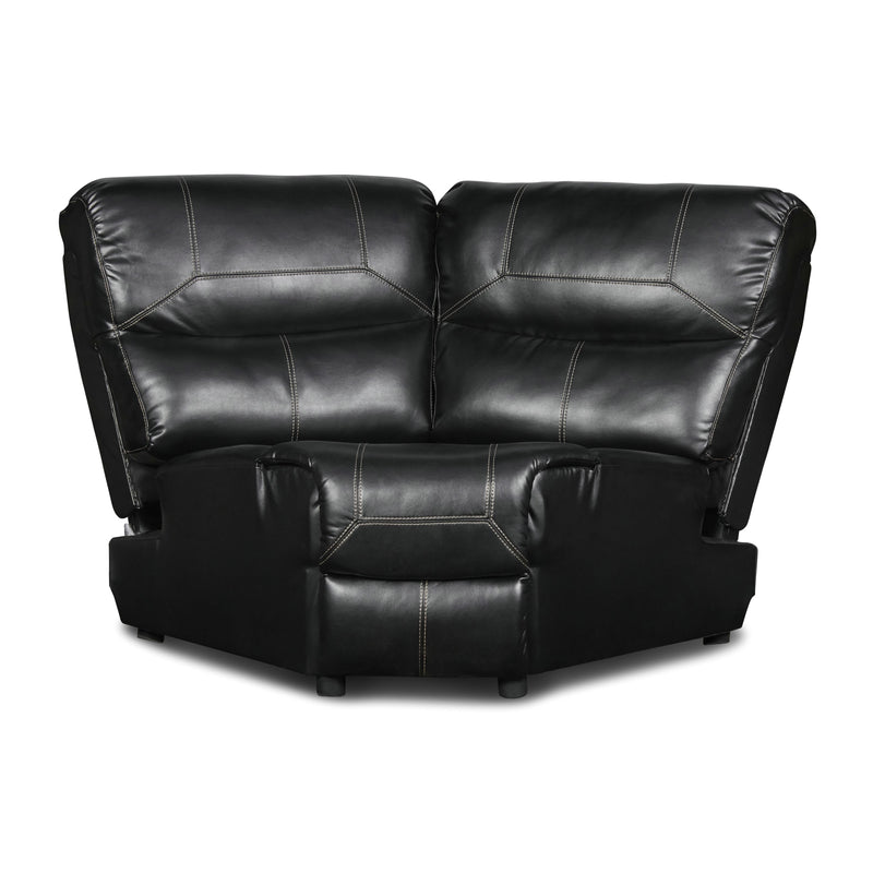 New Classic Furniture Flynn Power Reclining Fabric and Leather Look 3 pc Sectional UC2177-30P1-PBK/UC2177-WG-PBK/UC2177-25P1-PBK IMAGE 4