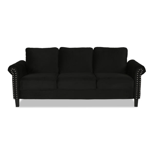 New Classic Furniture Alani Stationary Fabric Sofa UKD16-30-BLK IMAGE 1
