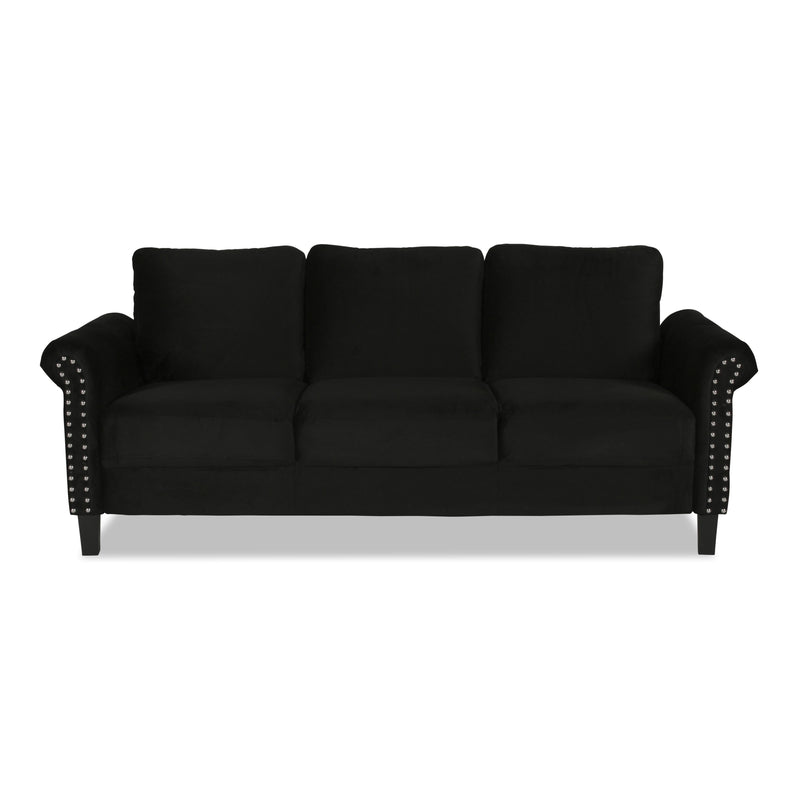 New Classic Furniture Alani Stationary Fabric Sofa UKD16-30-BLK IMAGE 1
