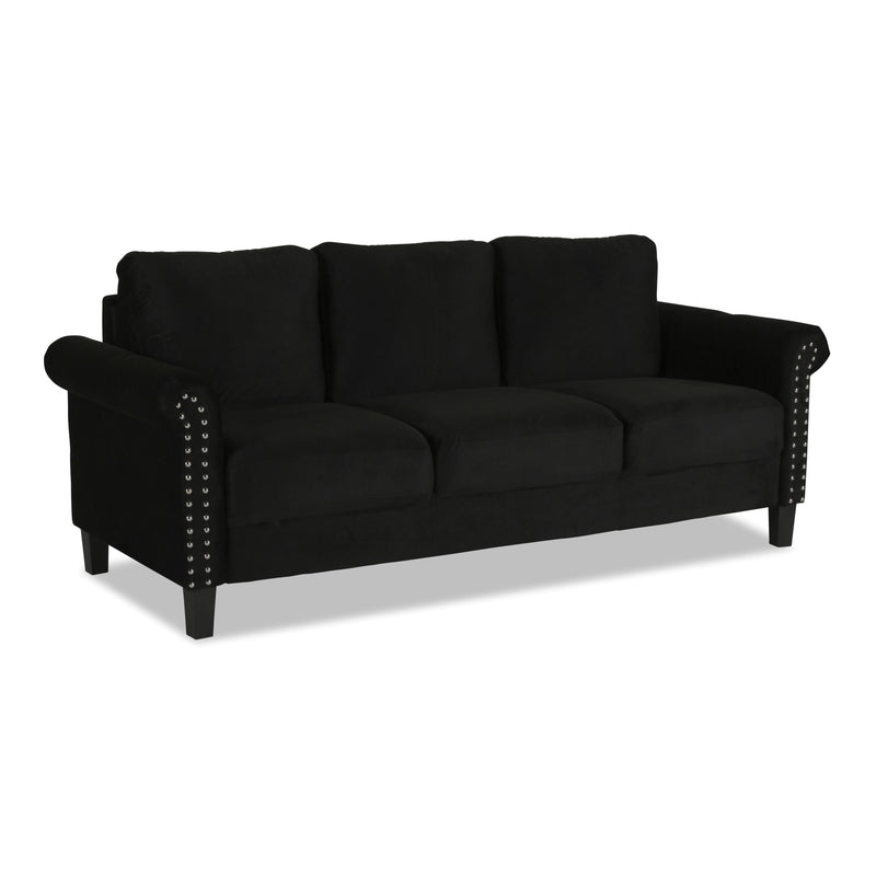 New Classic Furniture Alani Stationary Fabric Sofa UKD16-30-BLK IMAGE 2