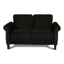 New Classic Furniture Alani Stationary Fabric Loveseat UKD16-20-BLK IMAGE 1