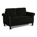 New Classic Furniture Alani Stationary Fabric Loveseat UKD16-20-BLK IMAGE 2