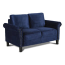 New Classic Furniture Alani Stationary Fabric Loveseat UKD16-20-BLU IMAGE 2