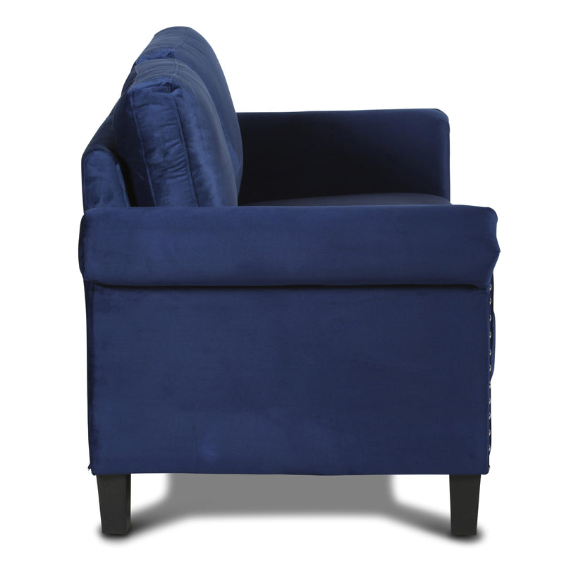 New Classic Furniture Alani Stationary Fabric Loveseat UKD16-20-BLU IMAGE 3