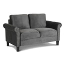 New Classic Furniture Alani Stationary Fabric Loveseat UKD16-20-GRY IMAGE 2